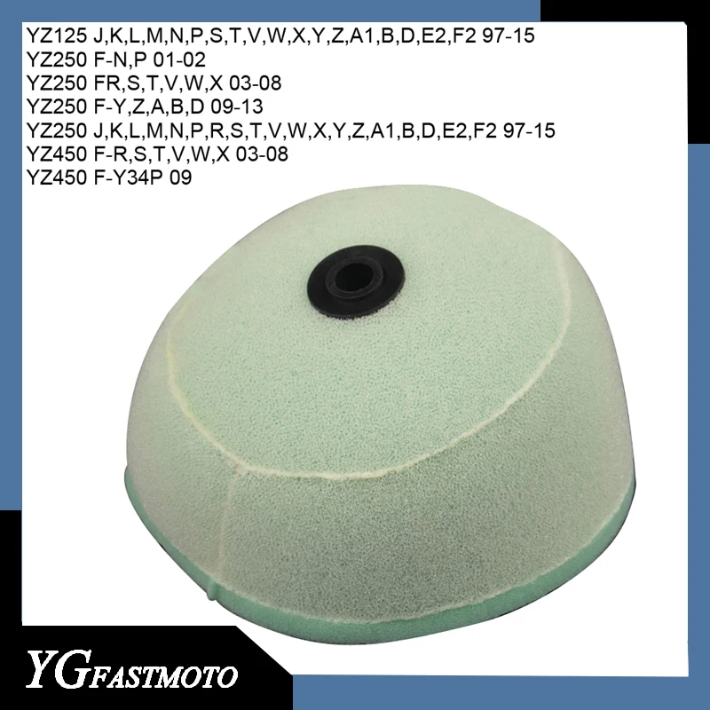 Dual Foam Air Filter Cleaner For Yamaha YZ125 YZ250 YZ250F YZ426F