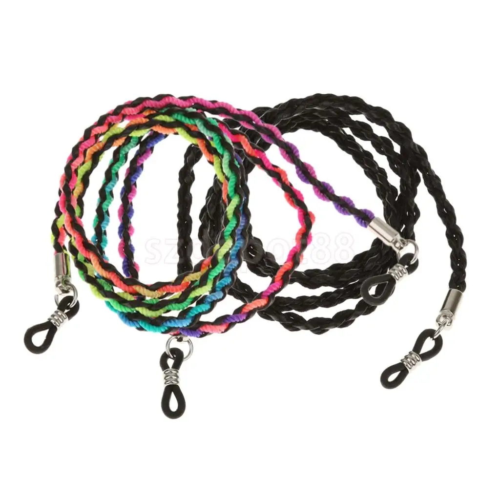 2PCS Eyeglass Reading Glasses Spectacles Neck Cord Strap Chain Cord Lanyard Retainer Holder for Outdoor Sports