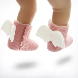 Высокое качество Младенческая малышей лоскутное плюс бархатные сапоги с нескользящей подошвой обувь новый для новорожденных зимние