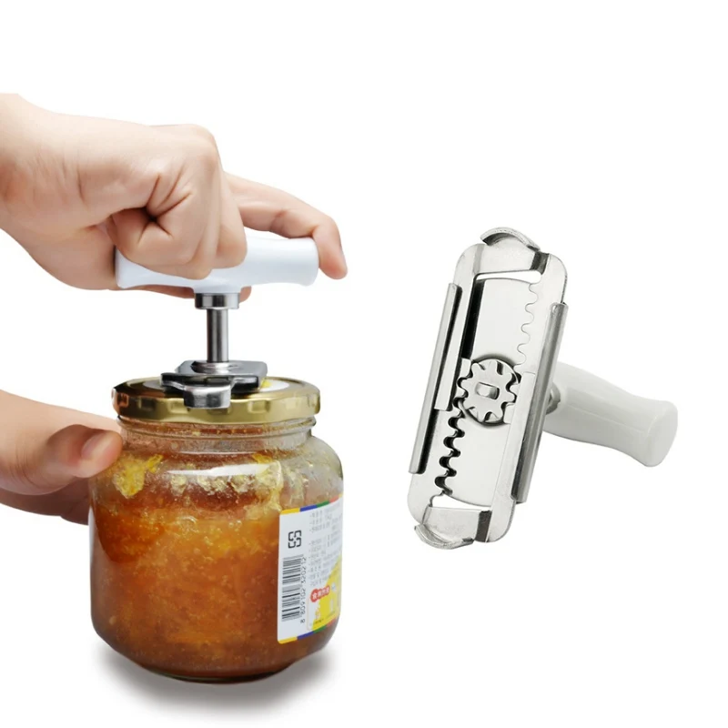 Консервный нож Регулируемый открывалки для банок ручной спиральный уплотнитель крышка для удаления твист от винтовая Бутылка открывалка