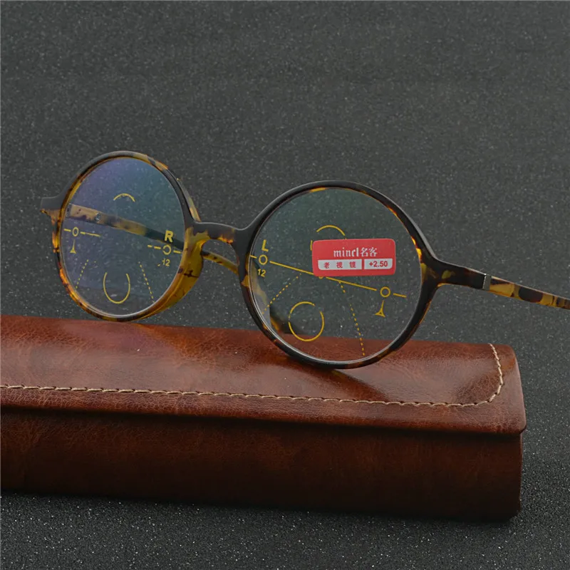 

Vintage Transition Sun Photochromic Reading Glasses Men women Multifocal Diopter Progressive glasses Round reading glasses NX