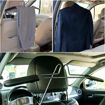 

Intelitopia Stainless Steel Car Coat Hanger Auto Seat Headrest Clothes Suits Holder Hook Auto Accessorie Stowing Tidying
