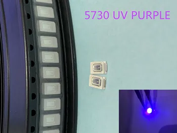 

100PCS 5630/5730 SMD/SMT UV/purple Light chip lamps 395-400nm LED crystal Clear beads LED GOOD quality