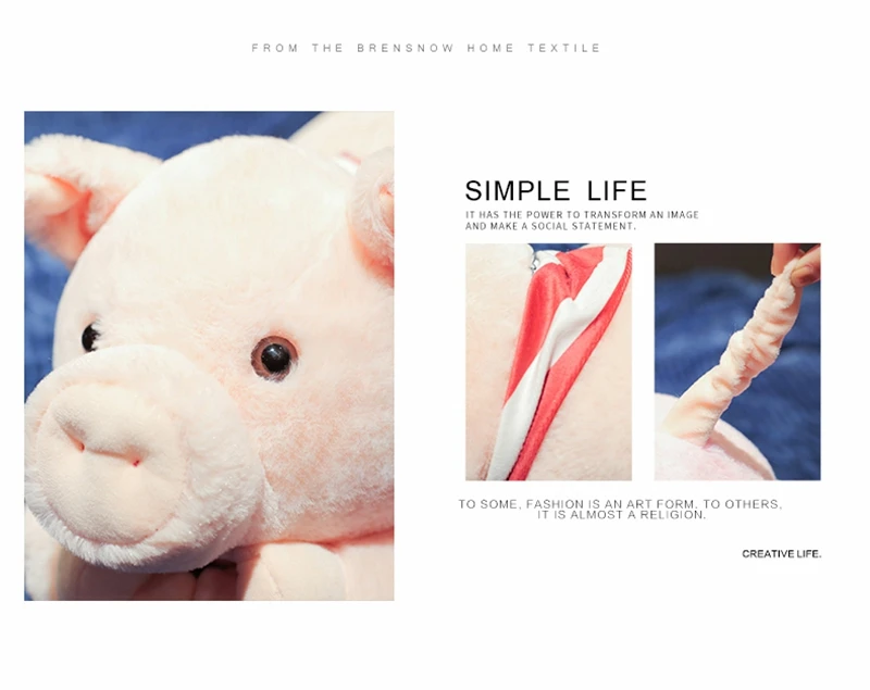 Dorimytrader 2019 New Kawaii Fat Pig Plush Toy Giant Funny Animal Pigs Toy Animals Pillow Cute Girl Holding Sleeping Pillows 90cm 110cm 130cm DY50544 (11)