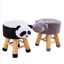 Новая обувь в виде животных скамейка стул с емкостью коровы дверь входной коврик изменить обувь детский стул маленький стул твердой древесины милый