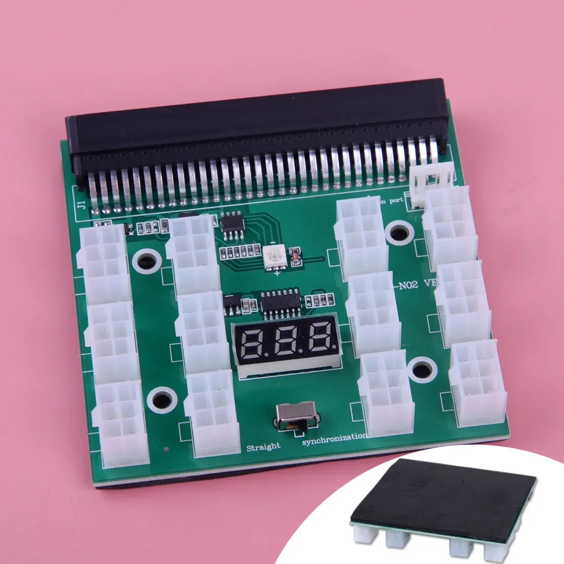 

LETAOSK 1200w/750w 12x 6 Pin Power Supply Breakout Board Module ATX64P6-N02 fit for HP PSU GPU Mining Ethereum ZEC