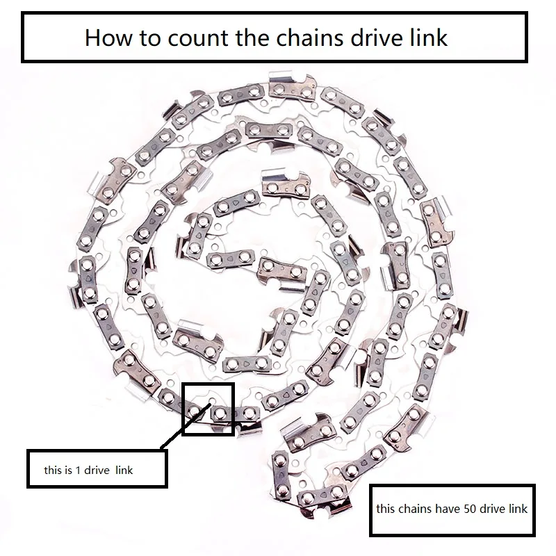 Цепи бензопилы 14-дюймовый лезвия 3/" lp шаг. 04"(1,1 мм) Калибр 50 езды ссылка полутопливо увидел цепи используется на бензопила