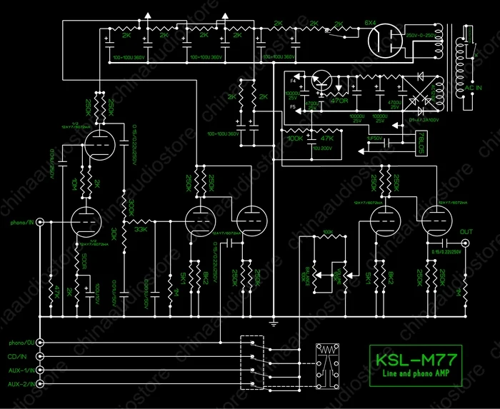 Hi-End M77 Ламповый фонокорректор предусилитель ж/фонокорректор стерео-клапан плата предусилителя DIY Kit Refere Fancy KONDO audionte M77