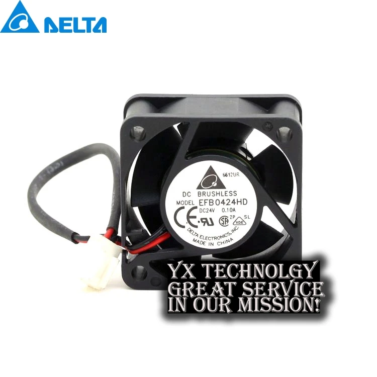 Для Delta 40*40*20 мм EFB0424HD двойной шар 4020 24V 0.1A 4CM 40mm инверторный охлаждающий вентилятор