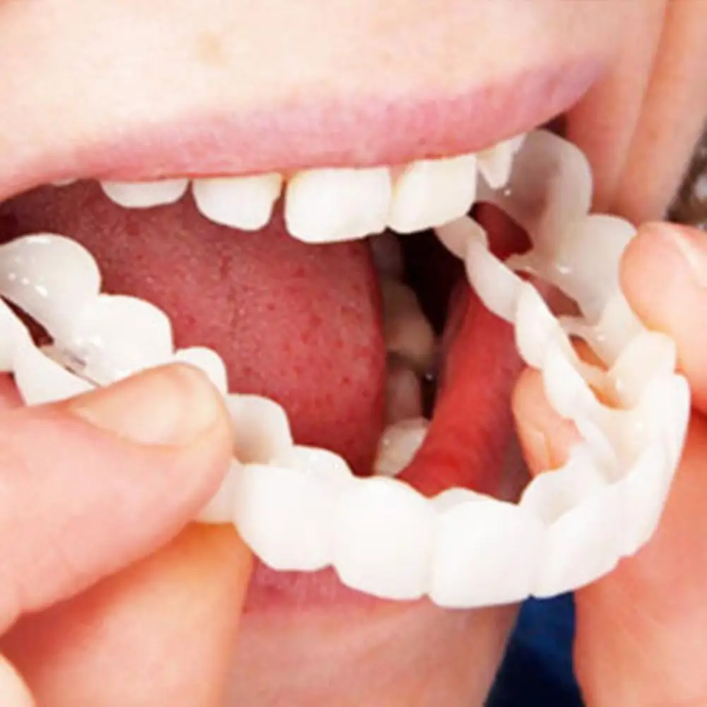 

Oral Hygiene 2Pcs Fake Teeth Orthodontic Braces Dental Mouthguard Whitening Trays Bleaching Tooth Whitener Mouth Guard Care