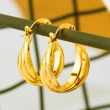 Эфиопский в стиле хабеша, свадебные серьги для женщин, ювелирные изделия для девочек, золотые серьги-гвоздики, арабские/африканские серьги, подарок на Ближний Восток