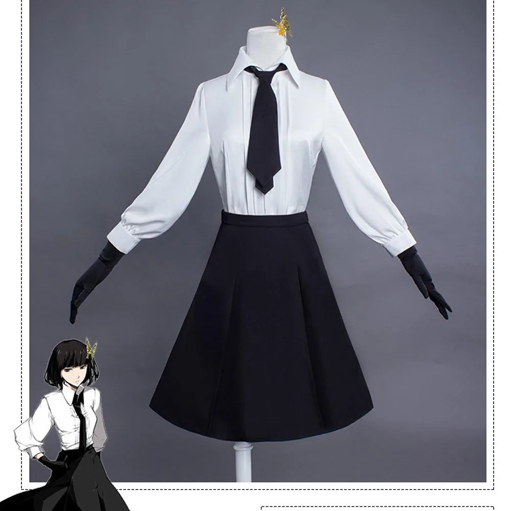 VEVEFHUANG аниме Bungo Stray Dogs Akiko Yosano костюмы для косплея школьная форма костюм Хэллоуина|