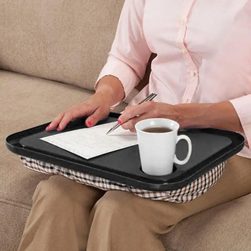 

Lap Desk For Laptop Chair Student Studying Homework Writing Portable Dinner Tray 11.28