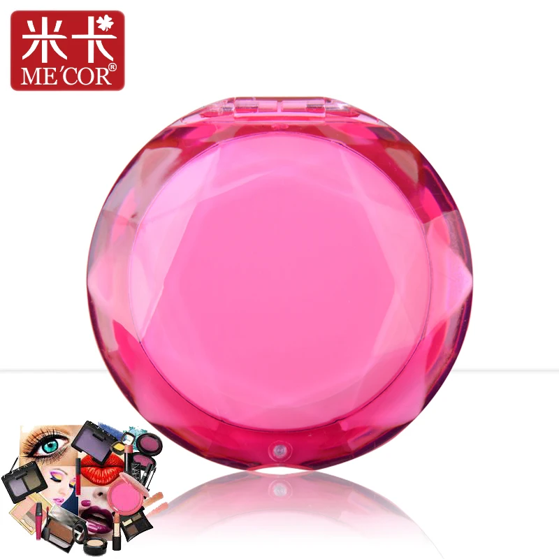 ME'COR Diamond Convex Makeup Mirror Personalized Compact Mirror Magnifying Pocket Mirror lighted