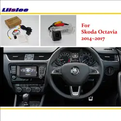 Liislee обратно обратного Парковка Камера для Skoda Octavia 2014 ~ 2017/RCA и оригинальный Экран Совместимость заднего вида камера