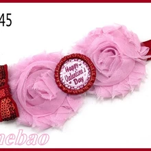 80 шт на День святого Валентина заколки для волос в форме сердца банты из бутика на День святого Валентина