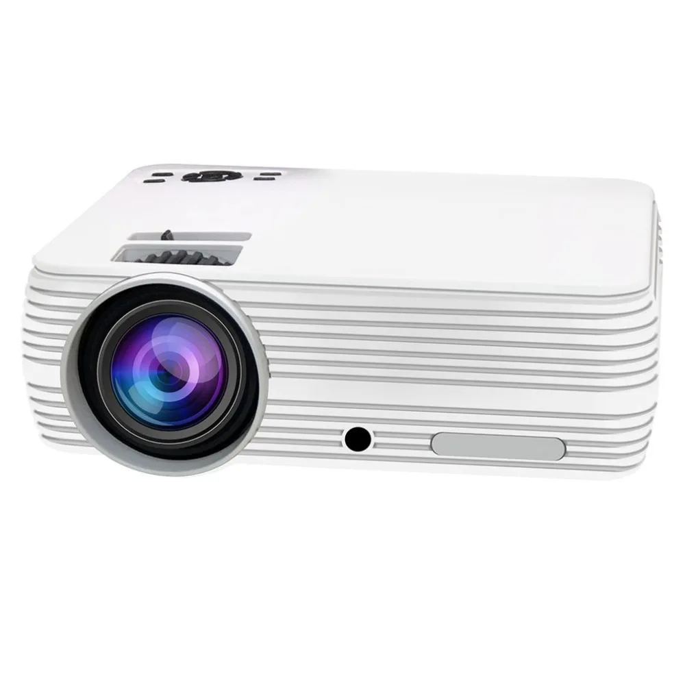 T5 Smart Wireless Wifi Hd Led Projector Home Mini Micro Portable Mobile Phone Projection Screen Projection AU-White