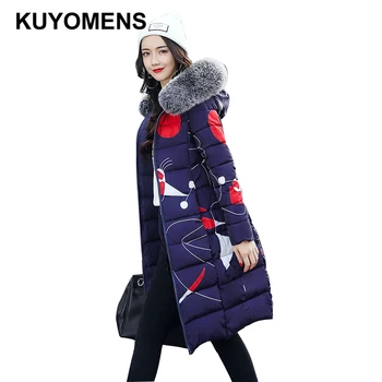 

KUYOMENS Fashion Ladies Coats 2017 Winter Coat Women Parka Long Thick Warm Cotton Jacket Women Jackets And Coats