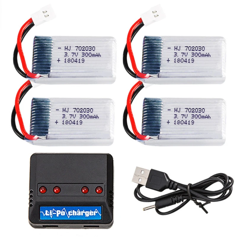 702030 3 7 В 300 мАч RC drone lipo аккумулятор для вертолета U816 U830 F180|Перезаряжаемые батареи| |