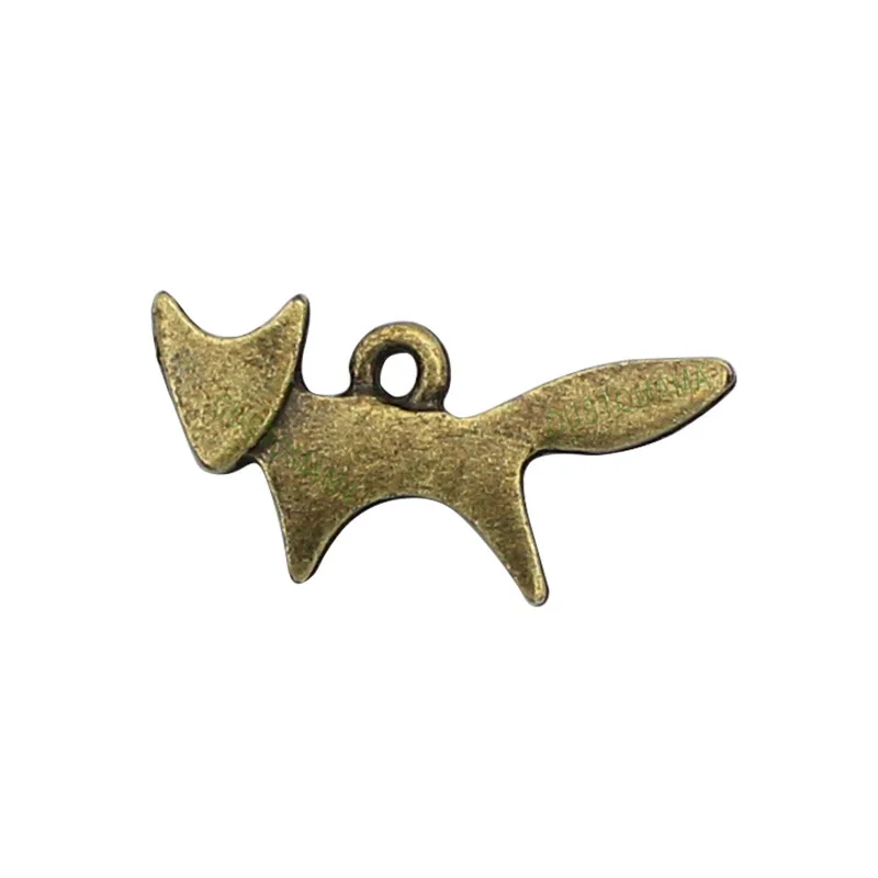 150pcs-Antique Bronze Fox Charms Pendant 20x10mm | Украшения и аксессуары