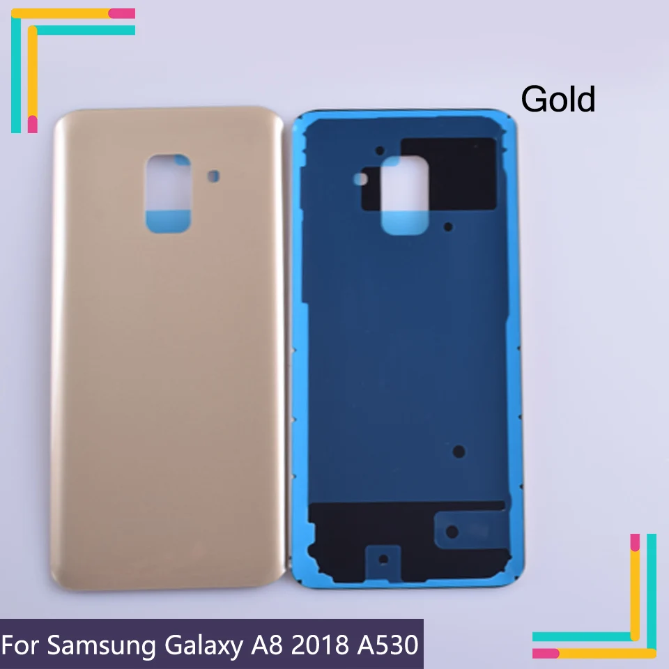 10 шт \ Лот Задняя Дверь Корпус для Samsung Galaxy A8 2018 A530F стеклянная батарея чехол