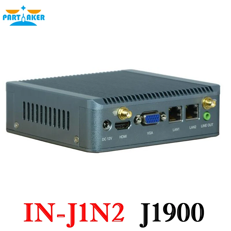 Lowest Price Barebone PC J1900 Mini PC 2* rj45 Ethernet USB3.0 Support wifi 3G Mini Quad Core Nano PC Computer