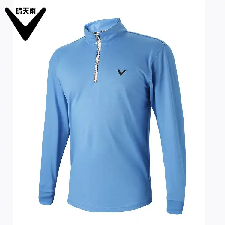 half collar golf shirt