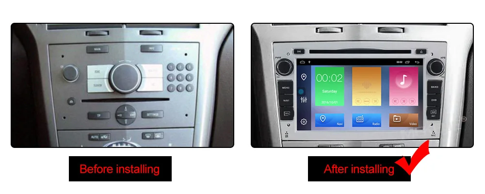Best MEKEDE Android 9.1 Car multimedia player For Opel Astra Vectra Antara Zafira Corsa Car DVD Radio GPS Navigation wifi 2+32G 7
