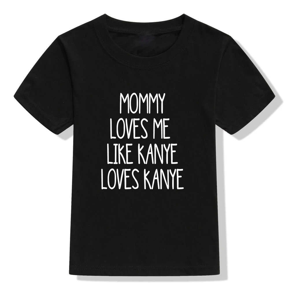 Mommy Loves Me/стильные футболки летняя Милая Детская футболка с короткими рукавами