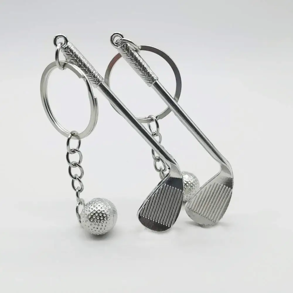 

Fashion Simulation 3D Metal Golf Chain Pendant Car Keychain Bag Wallet Decoration Key Ring Gifts Souvenir