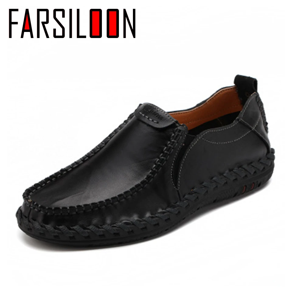 

Spring Fashion Casual Business Dress Soft Comfortable Breathable Men's Shoes Slip-On Male Loafers Solid Autumn Shoes TB003