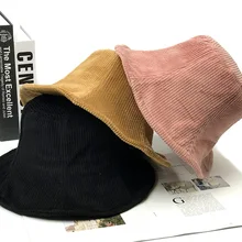 Модная Панамка женская панама унисекс Рыбацкая Вельветовая Мужские Женские шапки Хлопок Уличная Хип Хоп рыболовная Кепка солнцезащитный багажник