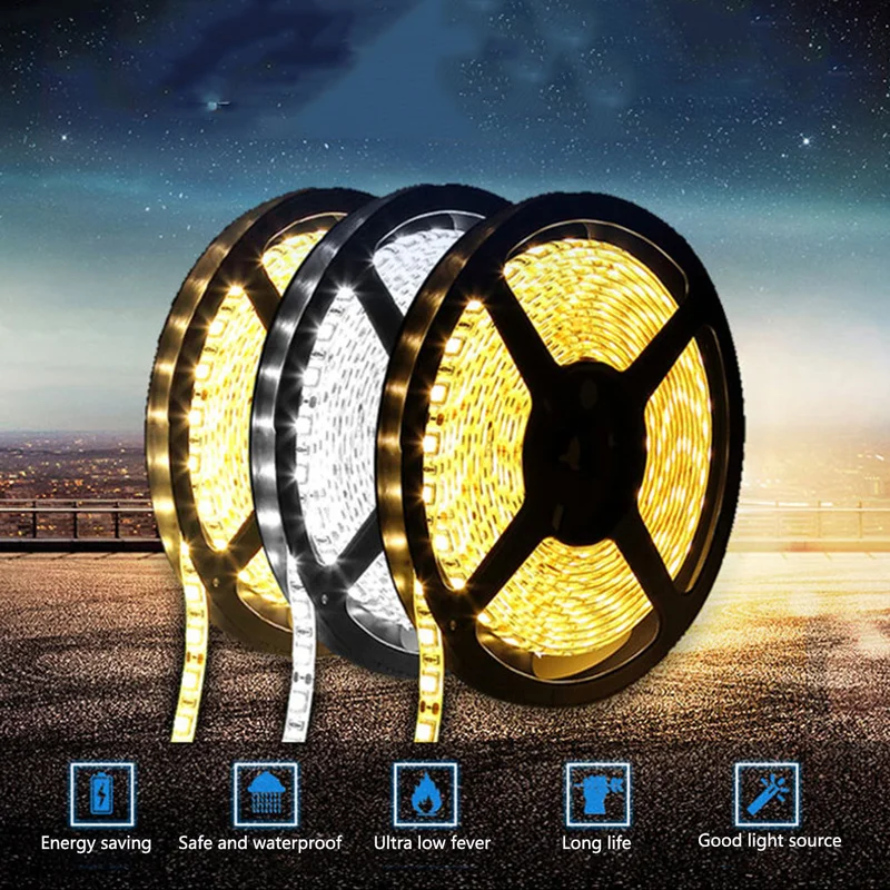 

Waterproof LED Strip 5630 DC12V 60LEDs/m 5m/lot Flexible LED Light RGB RGBW 5630 LED Strip 1LED/45LM