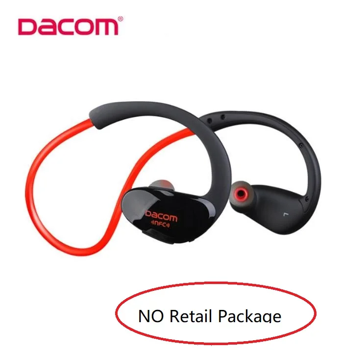 Оригинальные спортивные наушники Dacom G05 Athlete Bluetooth, Беспроводные спортивные наушники, стерео музыкальные наушники Fone De Ouvido с микрофонами - Цвет: red without package