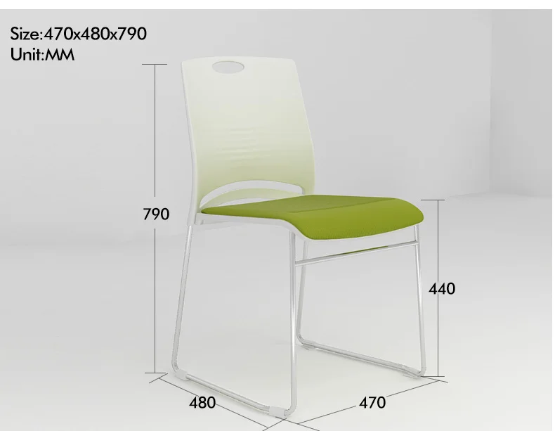 Простой офис компьютерное кресло твердые пластиковые преподавания конференции стул