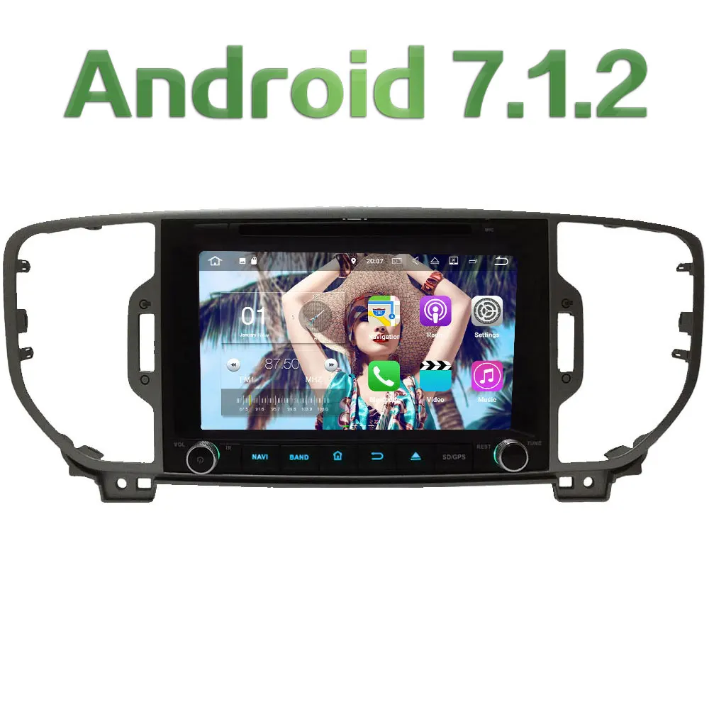 2GB RAM 3G 4G WIFI 8 Quad Core Android 7 1 2 DAB SWC Car DVD