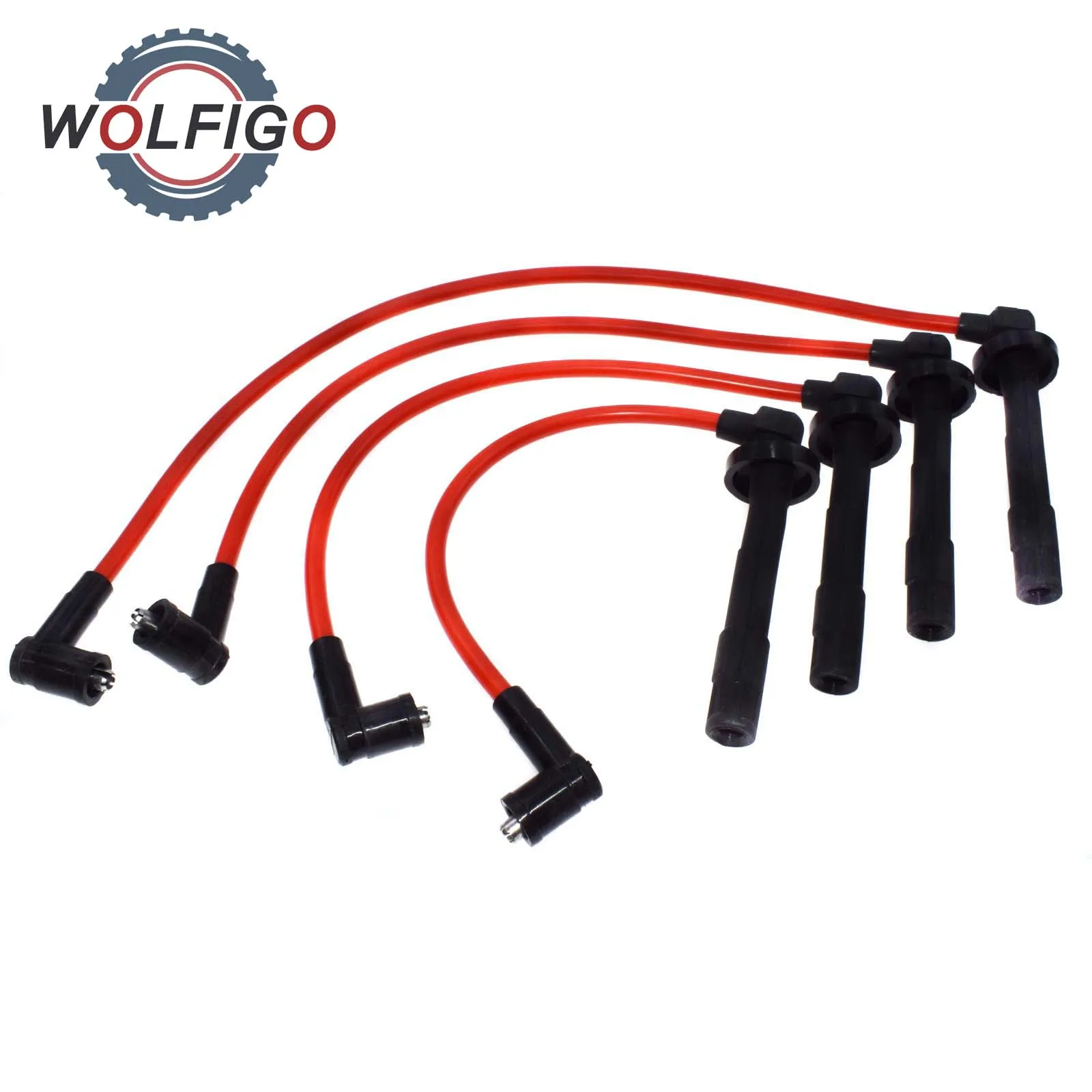 

WOLFIGO New 4pcs Ignition Wires Set for HYUNDAI Tucson Elantra Kia Soul Sportage 27501-23B70 2750123B70