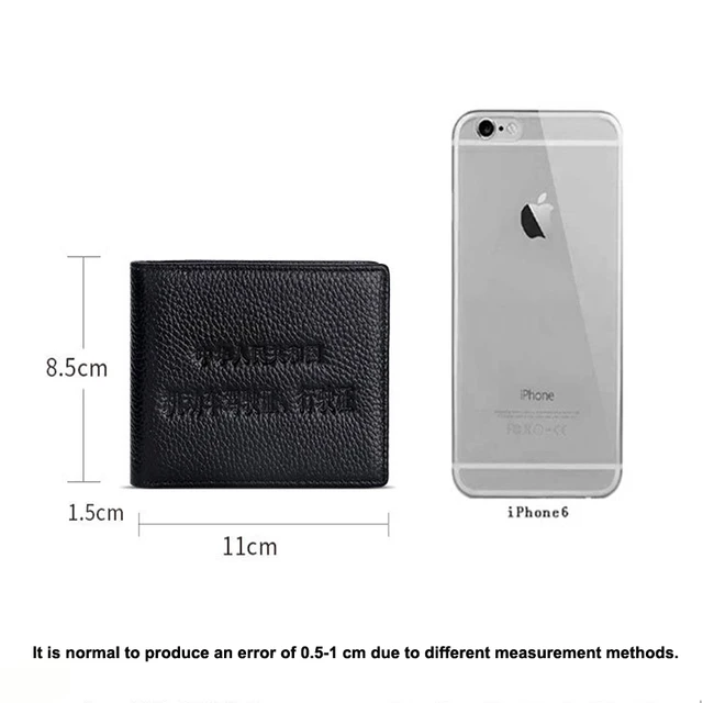 Billetera delgada de cuero de vaca genuino para hombre, billetera informal para tarjetas de crédito, soporte para licencia de conducir, monedero Delgado, color negro, novedad de 2020 Billetera delgada de cuero de vaca genuino para hombre, billetera informal para tarjetas de crédito, soporte para licencia de conducir, monedero Delgado, color negro, novedad de 2020