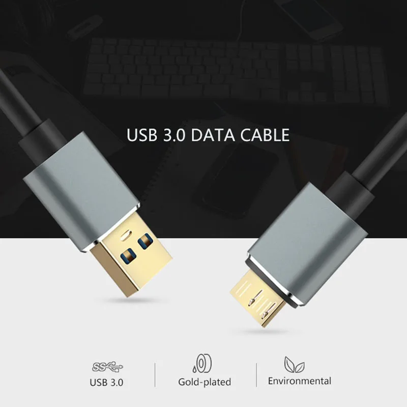 USB 3,0 type A Micro B USB3.0 кабель синхронизации данных Шнур для внешнего жесткого диска HDD samsung S5