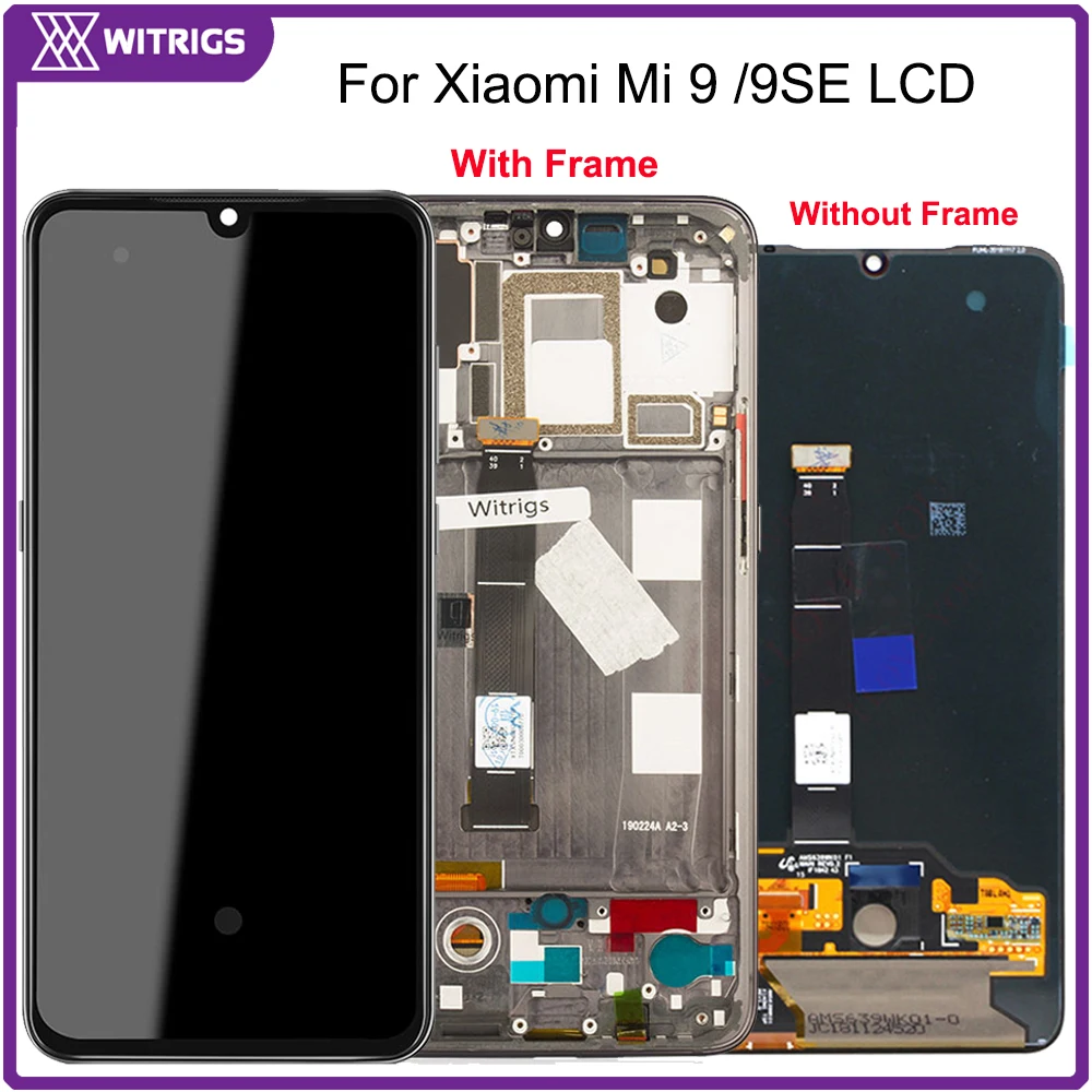 Witrigs AMOLED для Xiaomi mi 9 ЖК-дисплей кодирующий преобразователь сенсорного экрана в сборе mi 9 9SE Замена