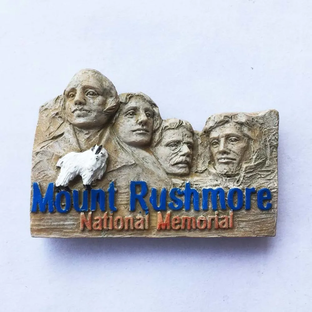 BABEMEMI Mount Rushmore National Memorial South Dakota USA Fridge Magnet Souvenir US Presidential Memorial Refrigerator Magnets