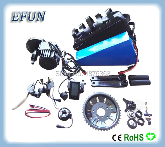 

Free shipping to Russia Bafang BBSHD 48V 1000W mid motor kits with triangle battery 52V 30Ah+Triangle bag for fat tire bike