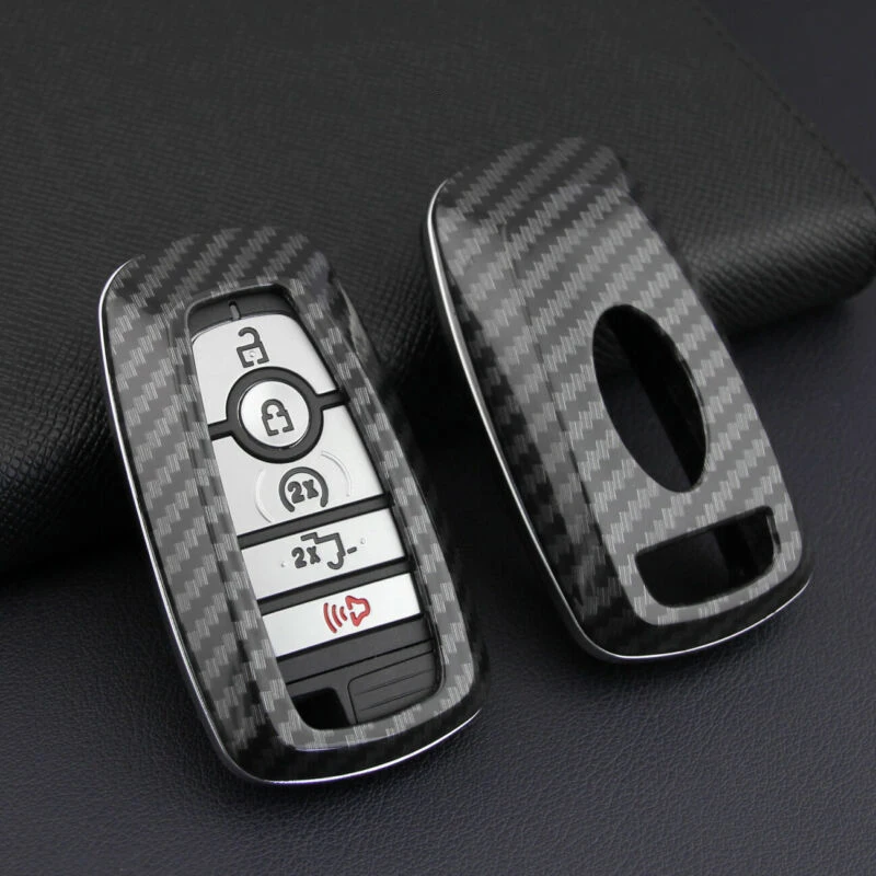 

2019 Smart Key Fob Chain dustproof Covers 5 button fit the original key Case For New Fusion F150 Mustang Explorer Edge