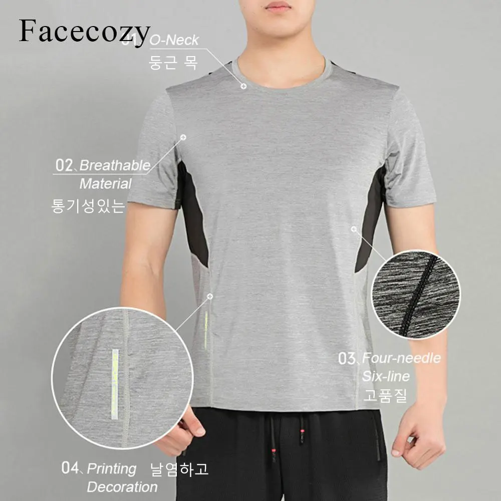 Facecozy мужская летняя быстросохнущая Спортивная футболка для рыбалки на открытом