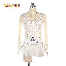 Индивидуальные ритмическое гимнастическое платье-трико, танцевальный костюм, боди, аэробика, спортивная одежда, для тренировок, выступлений, для детей, взрослых девочек 3