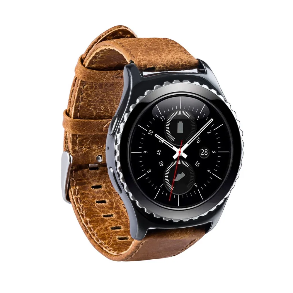 Кожаный ремешок OSRUI для Samsung Galaxy watch 46 мм Gear S3 Frontier/классический часов S 3 22 браслет