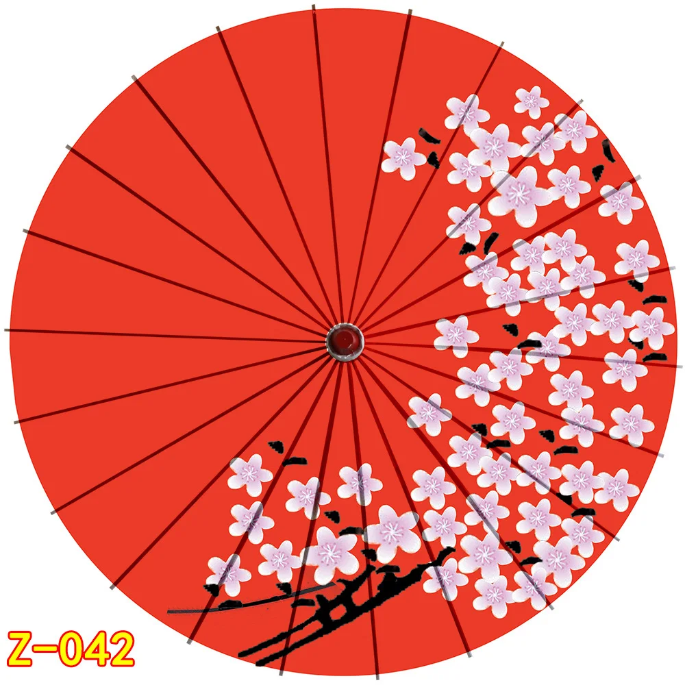 Китайский реквизит с зонтиком Япония Классическая смазанная бумага зонтик подвесной потолок аниме декоративный зонтик Винтаж KWAYi paraguas - Цвет: red042
