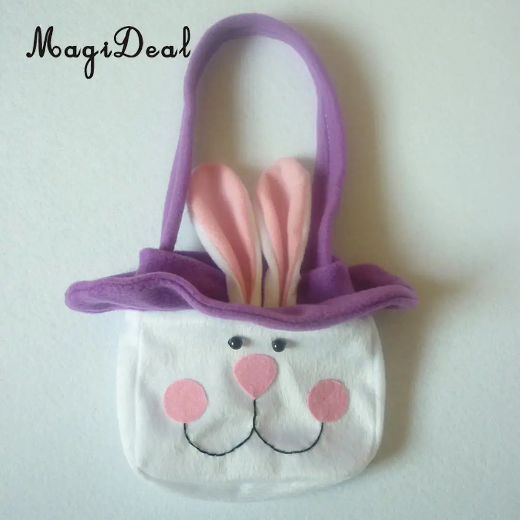 Spring Easter Rabbit Bunny Candy Gift Bags Egg Basket Easter Decoration