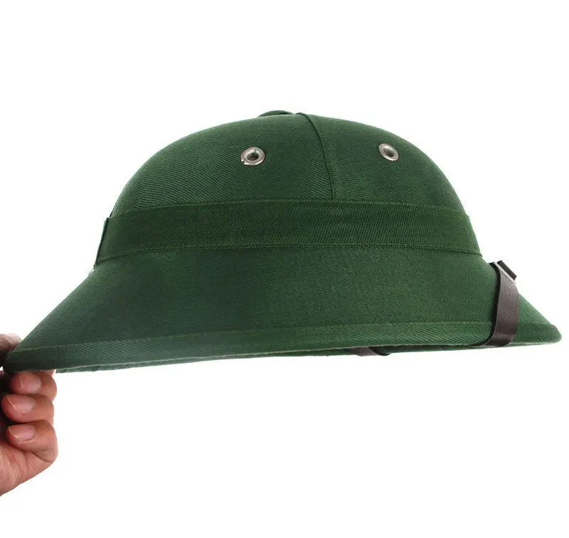 Вьетнамская Военная армейская шляпа NVA VIETCONG VC PITH HELMET GREEN 33524|helmet foam|helmet with face shieldhelmet