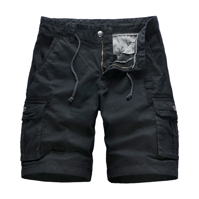 

2019 Summer Cargo Shorts Men Casual Workout Military Army Men's Shorts Multi-pocket Calf-length Short Pants